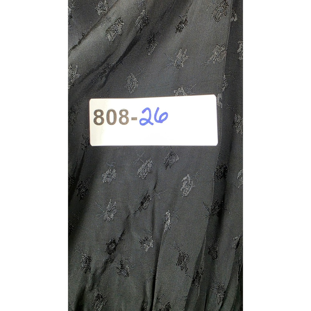 WAYF Mini Dress Womens Size S Black Jacquard Ruffle Square Neck Puff Sleeve - Picture 15 of 15